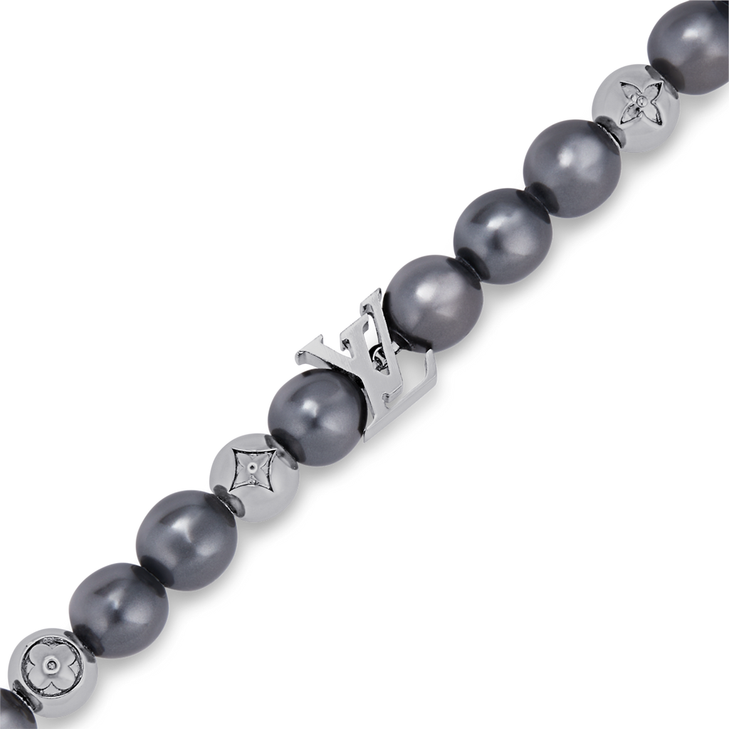 18K Louis Monogram Pearls Bracelet