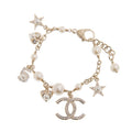 18K CC Pearls & Diamonds Bracelet