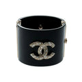18K CC Crystal Cuff Bracelet