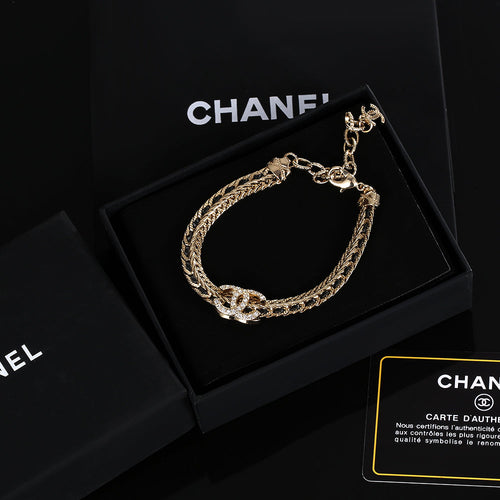 18K CC Strass Chain Bracelet