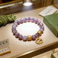 18K GG Anger Forest Violet Bead Chain Bracelet