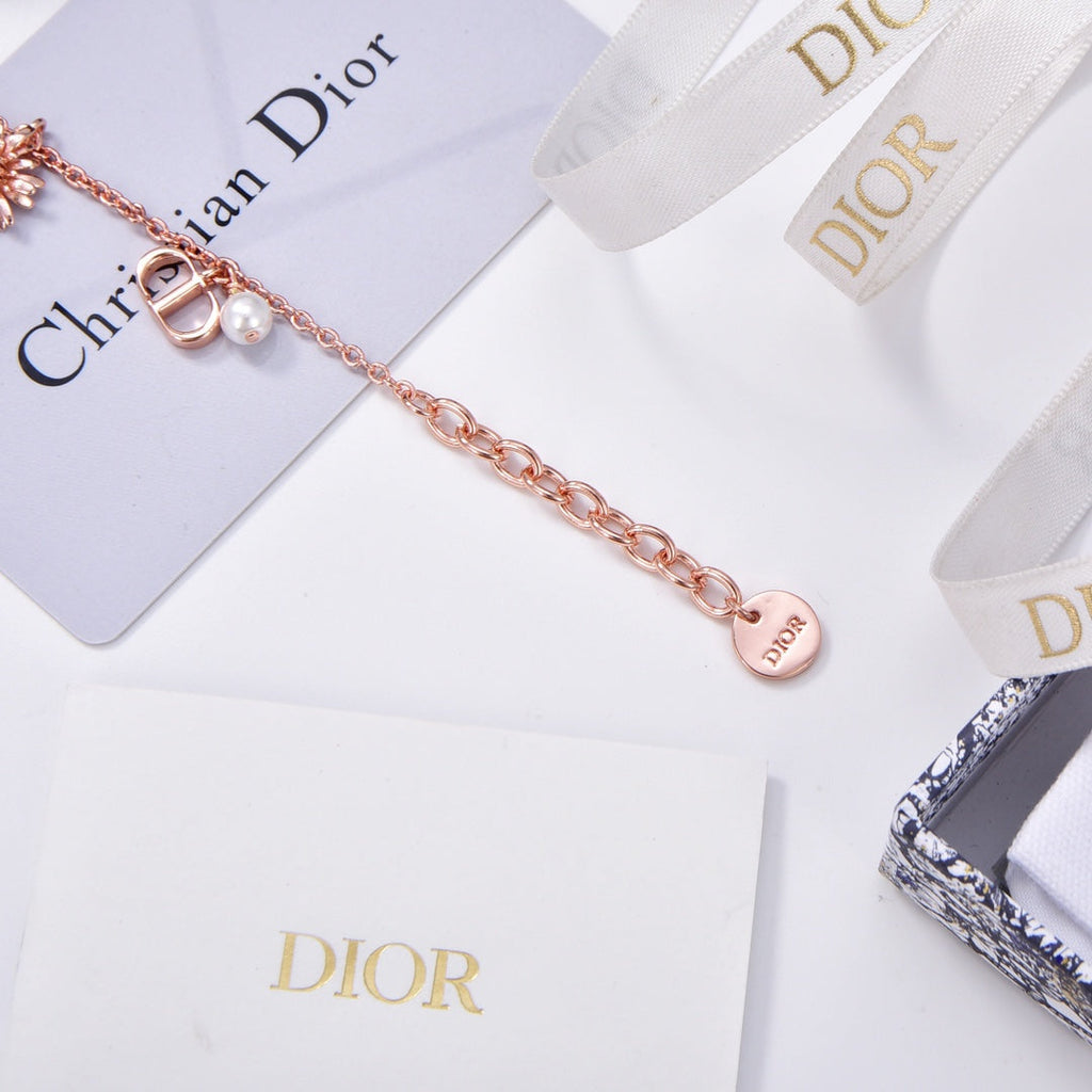 18K CD D-Millefiori Bracelet