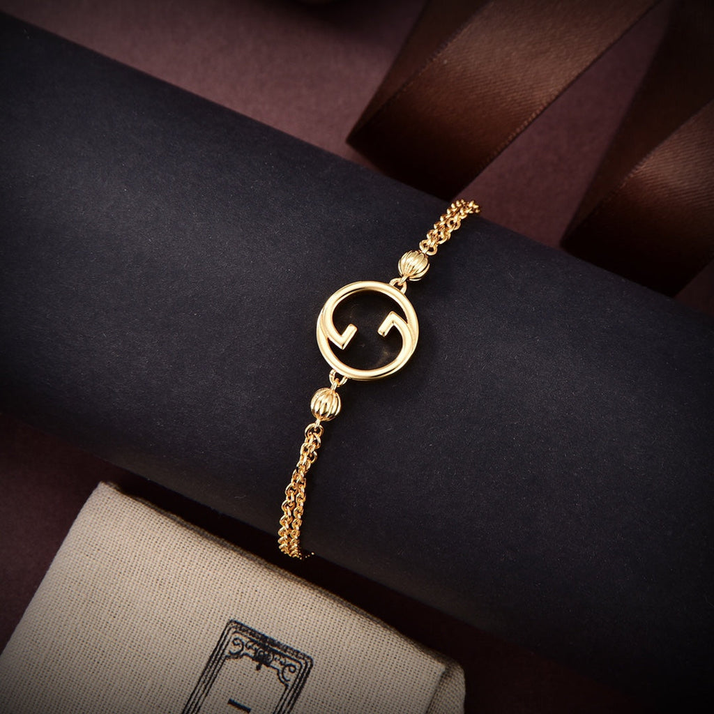 18K Double G Blondie Interlocking G Bracelet